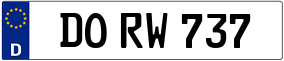 Trailer License Plate